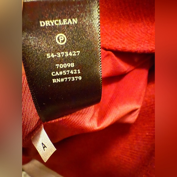 BNWT Ann Taylor Wool Double Breasted Pea Coat Winter Coat Women Red Size Small - Picture 6 of 6